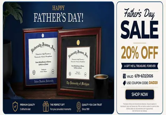 Framing Your Achievements: A Shopper's Guide to University Frames