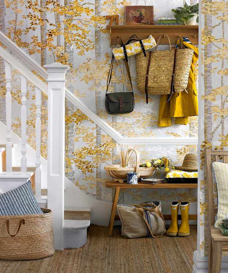 hallway with wellington boots