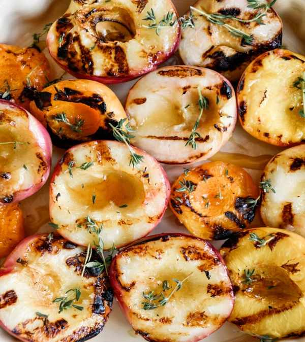 grilled peaches dessert recipe-easy grilled peaches recipe
