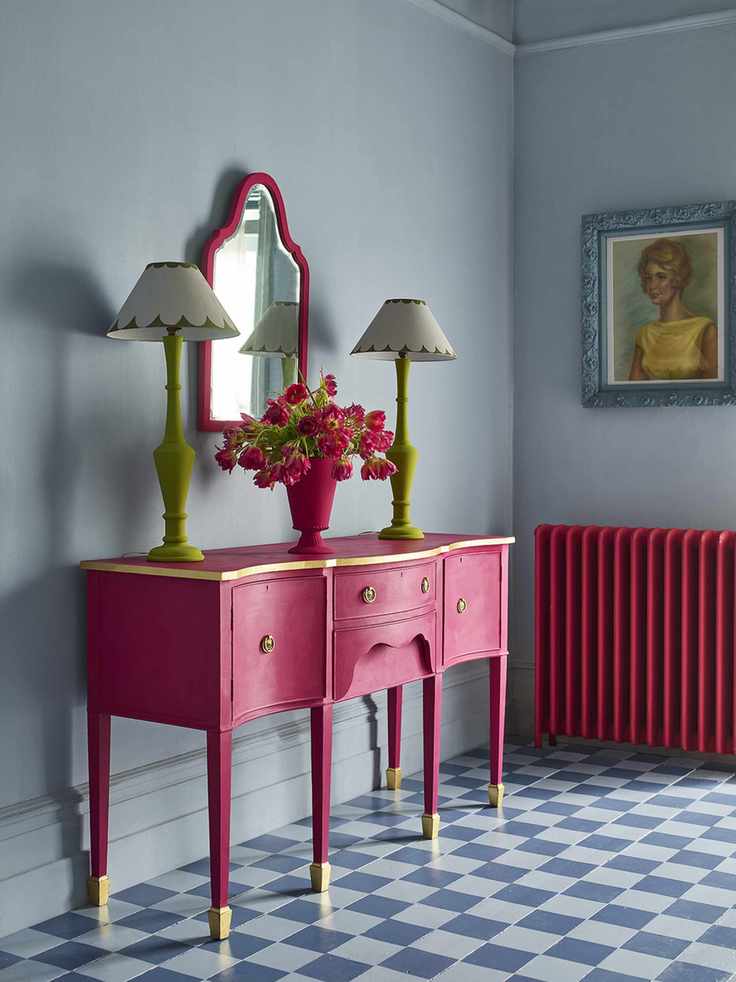 Modernized antique console