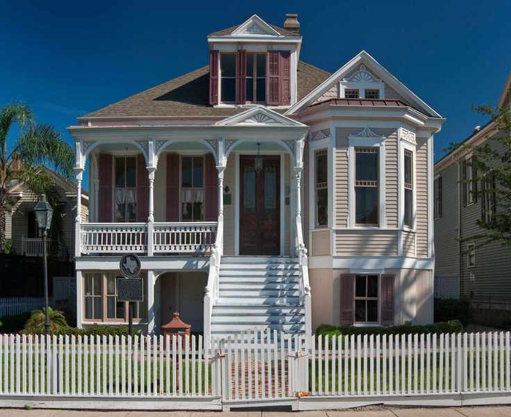 Victorian house with wooden panelling and porch