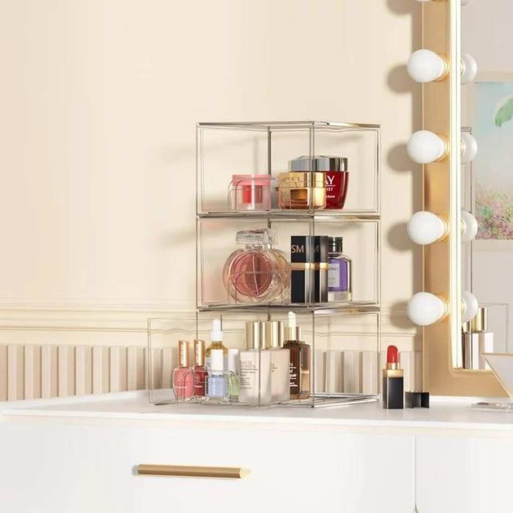 Countertop drawer organizers