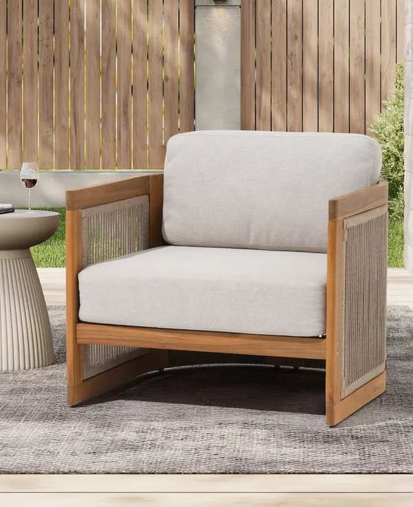 patio chair on a deck