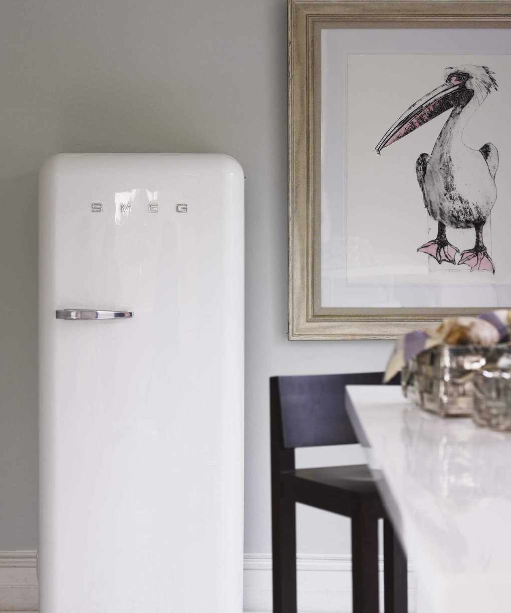 smeg fridge in kitchen