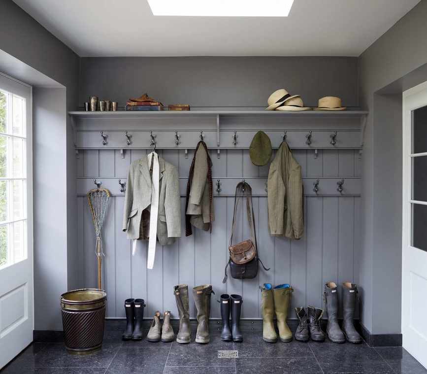 Custom joinery in a hallway