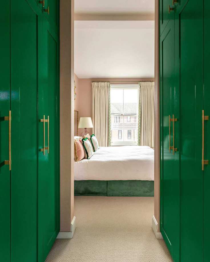 Walk-in closet connected to bedroom