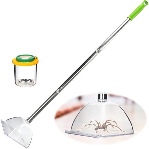 Lurka 35" Spider Catcher Insect Catcher, Humane Spider Collector With Long Handle, Easy Bug Catchers for Home,grabber Tool for Removable to Release Spiders and Insects