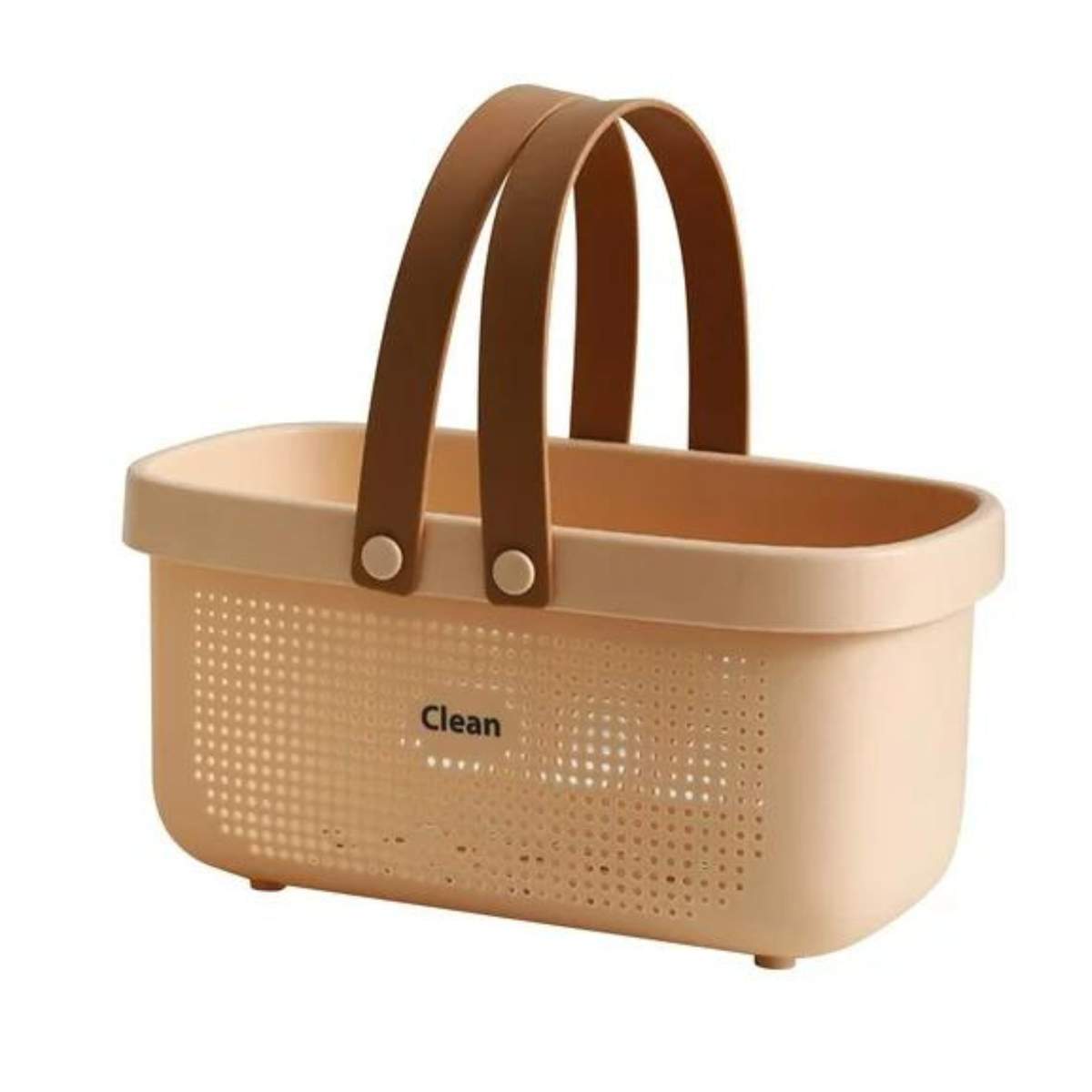 A cutout image of a shower caddy