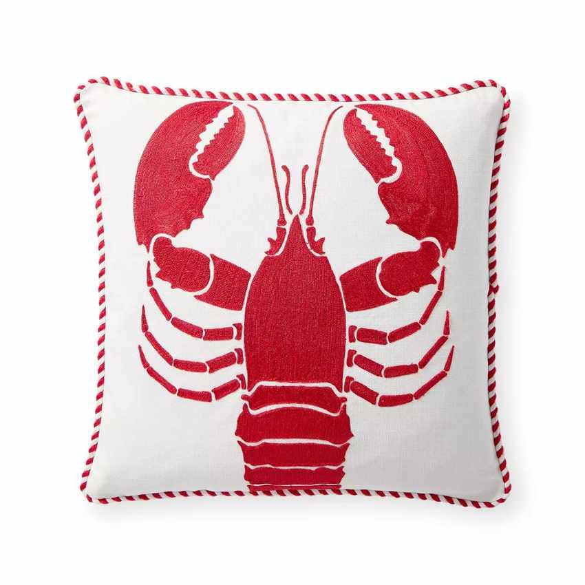Embroidered Icon Outdoor Pillow Cover