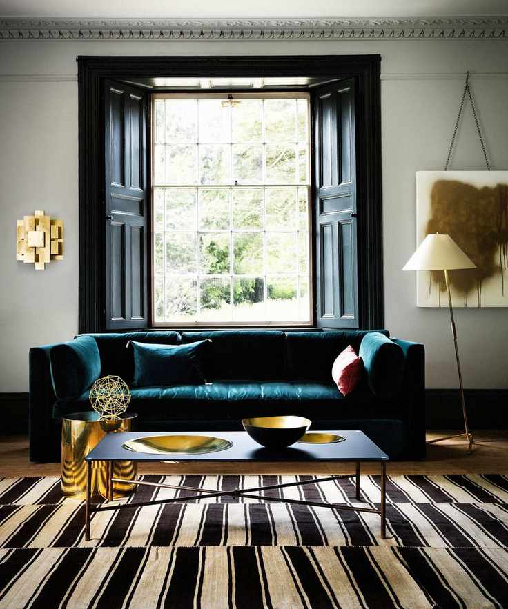 Metallic living room design