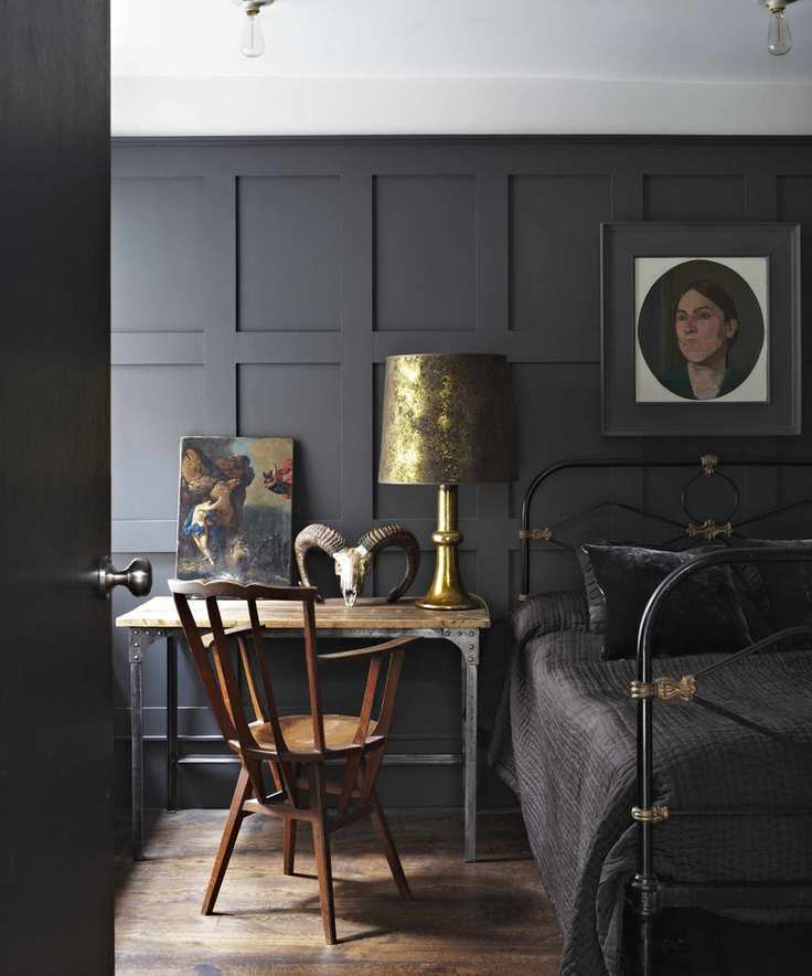 Black bedroom