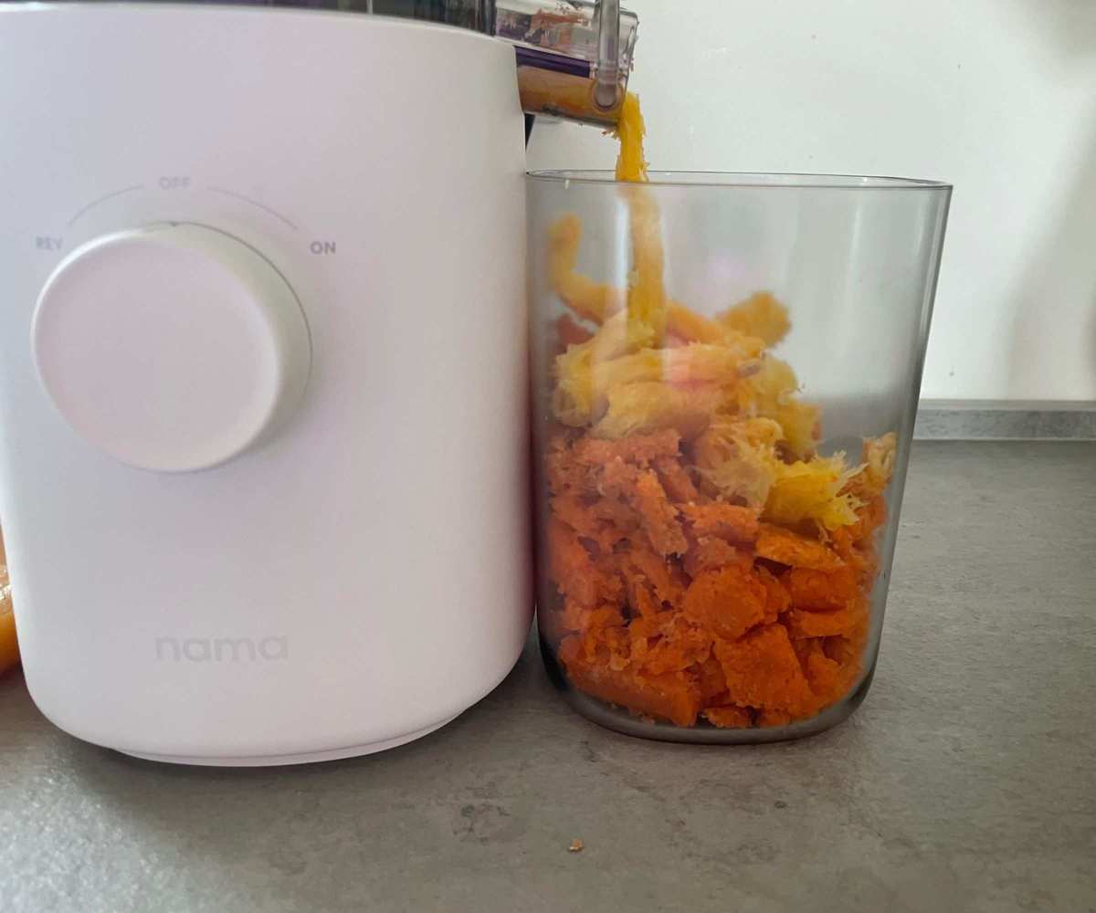 Pulp from the juices made in the Nama J3 Juicer