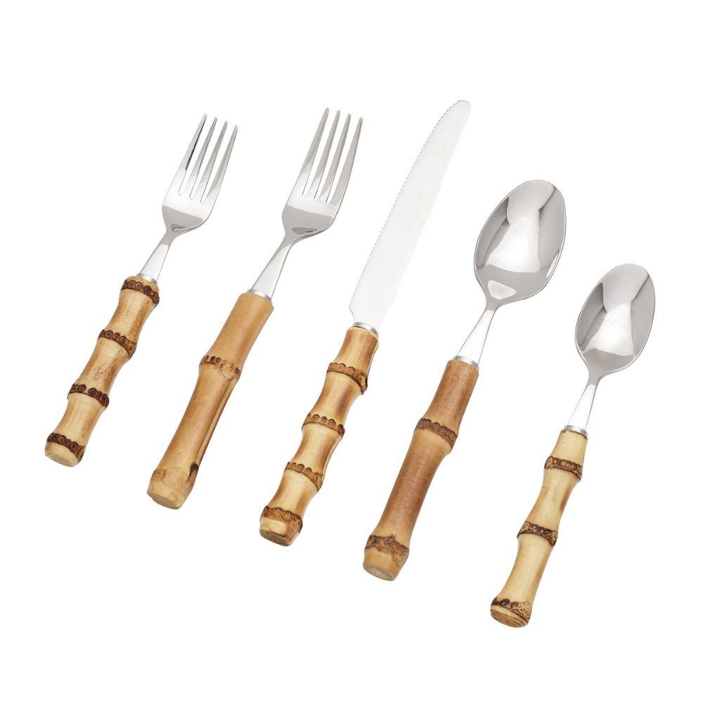 Natural Bamboo Flatware Sets