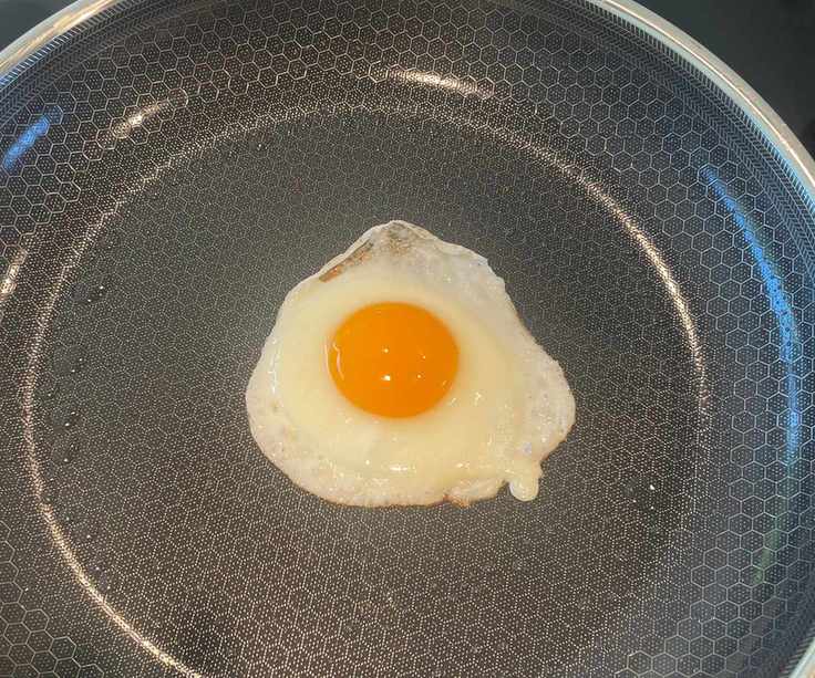 HexClad Hybrid Fry Pan in my test kitchen