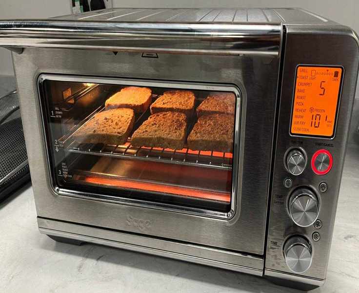 Toasting in progress