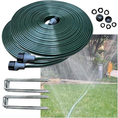 Watoo 2024 Flat Sprinkler Hose for Lawn Watering