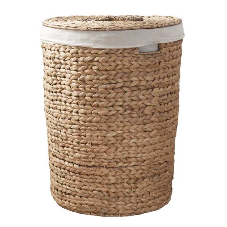 Wicker laundry basket