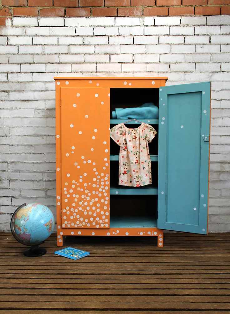 Colorful wardrobe for kids