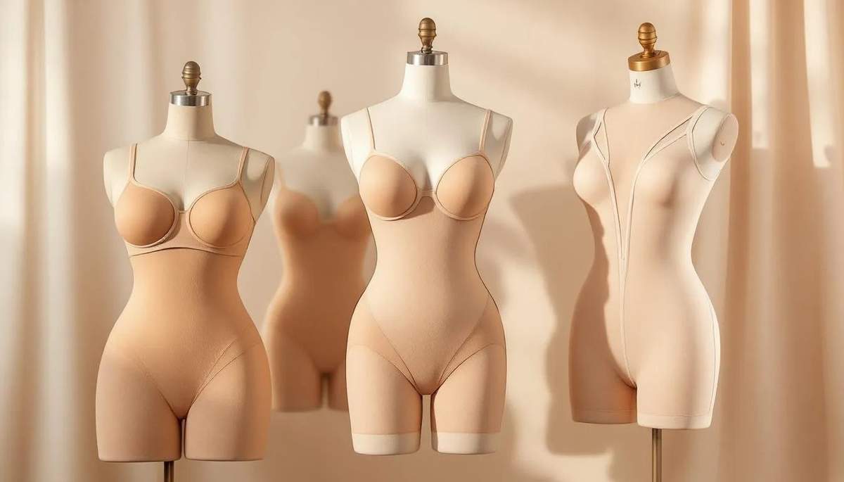An overview of back fat shapewear with various styles displayed.