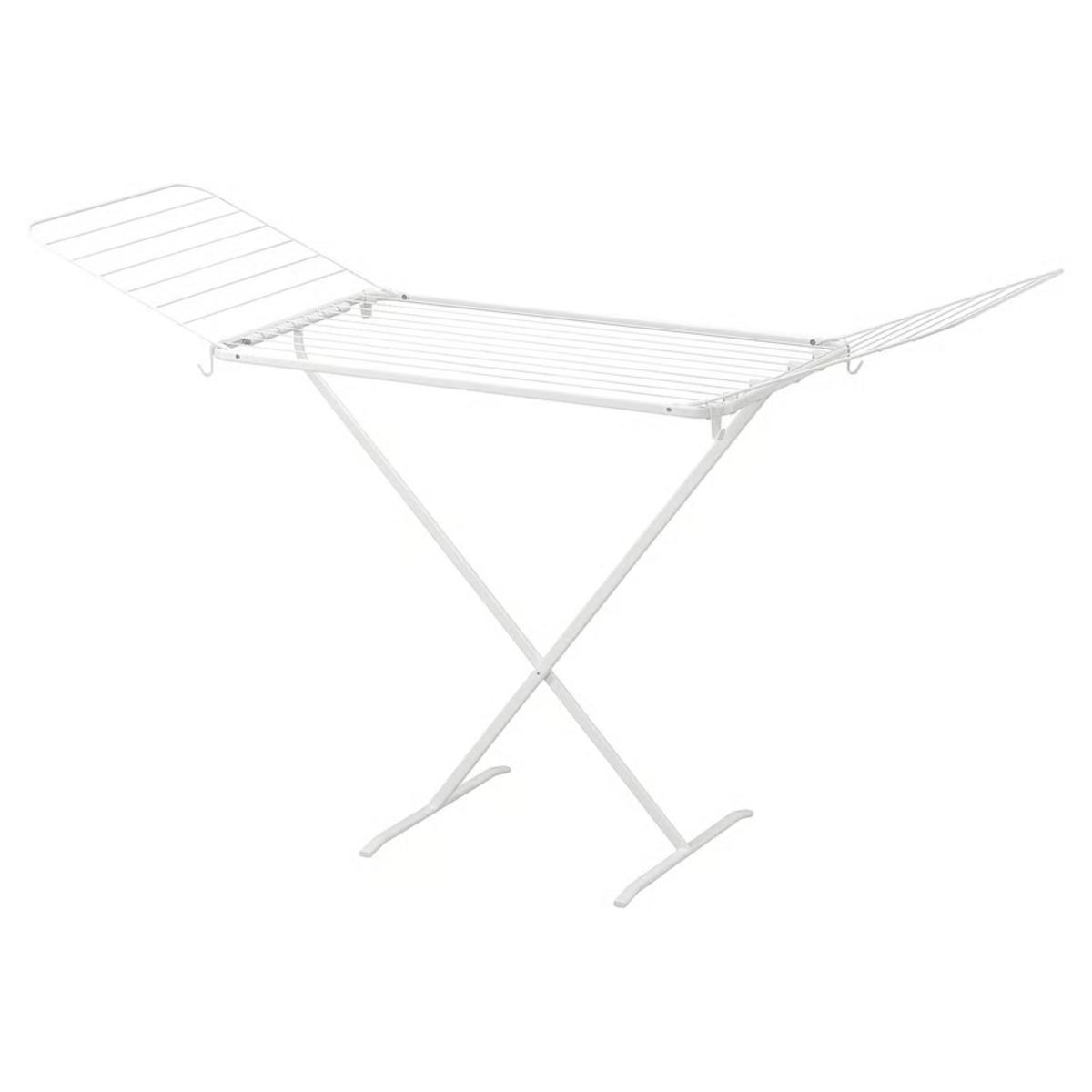 White IKEA MULIG Drying rack