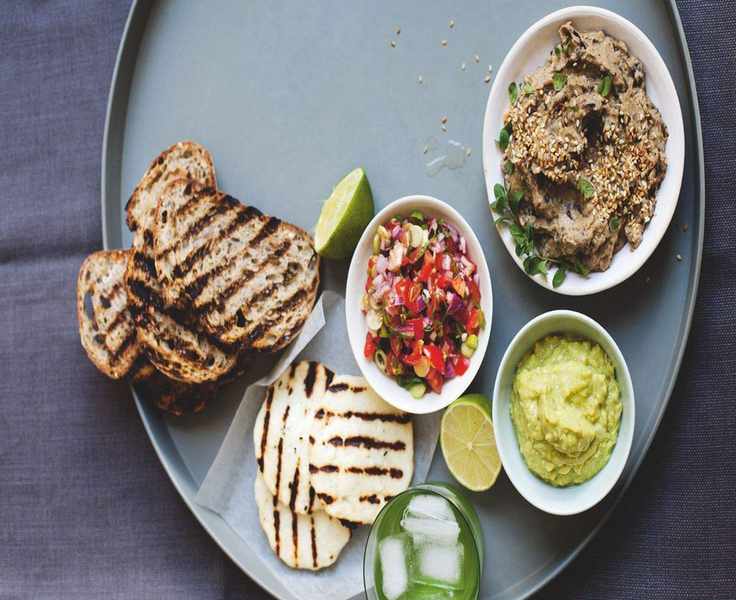 Grill Up a Flavorful Vegetarian Meze: Baba Ganoush and Salsa Recipe