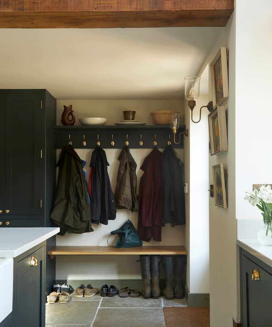 mudroom with coat storage