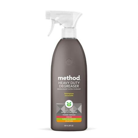 Method Heavy Duty Degreaser, Oven Cleaner and Stove Top Cleaner, Lemongrass, 28 Ounce