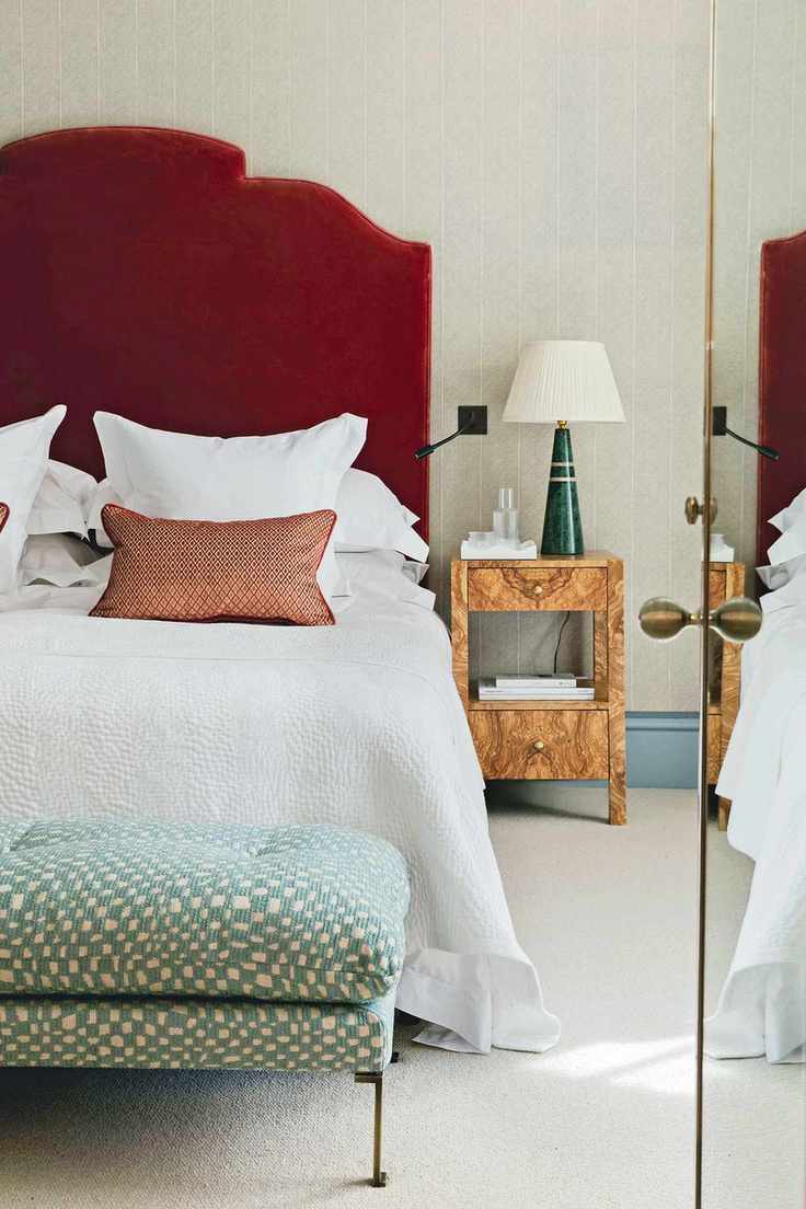 Bed in bedroom
