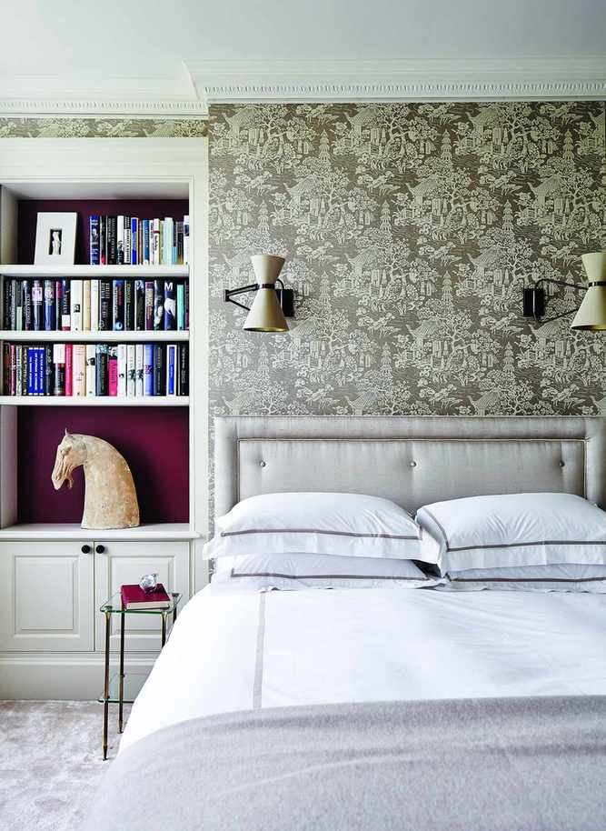 Book storage ideas in a bedroom