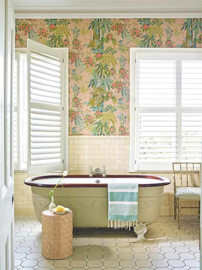 country living room dining room bathroom wallpaper ideas