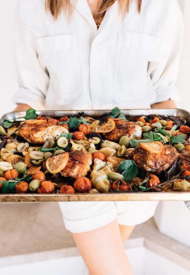 Sheet Pan Lemon Chicken with Spring Veggies