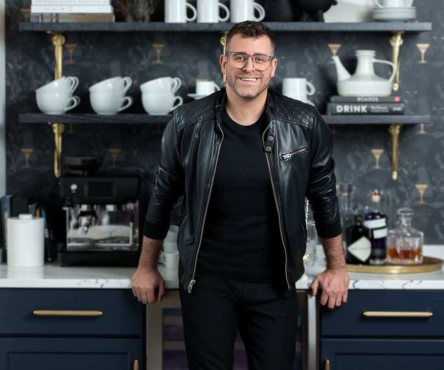 headshot of designer Mark Schubert of Phillip Harrison Interiors