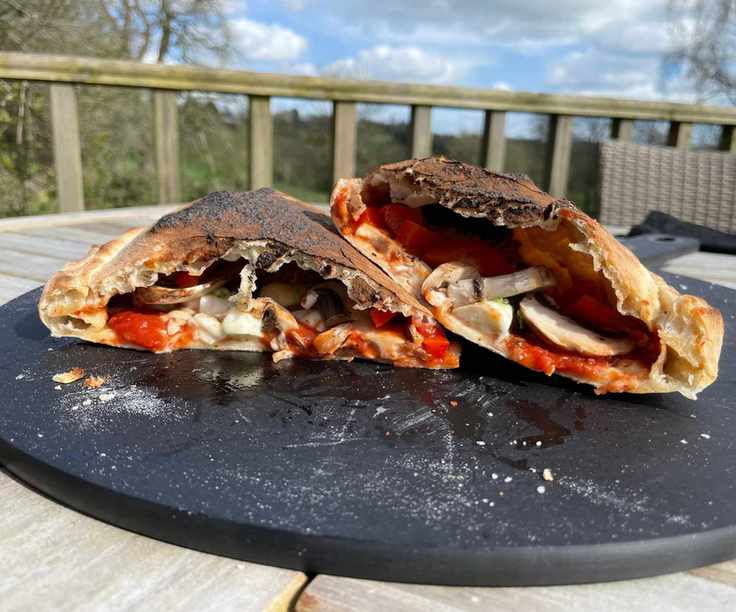 A calezone made in the Gozney Arc