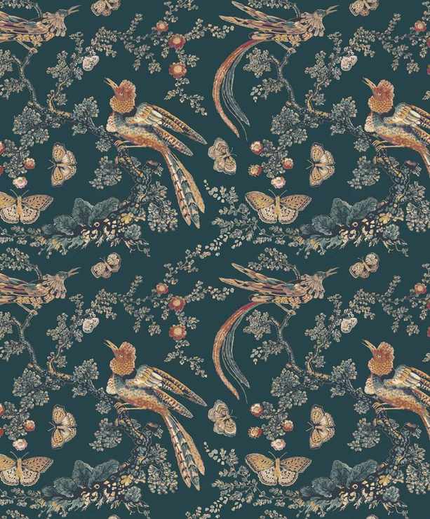 Arley House x V&A Floris fabric in Black