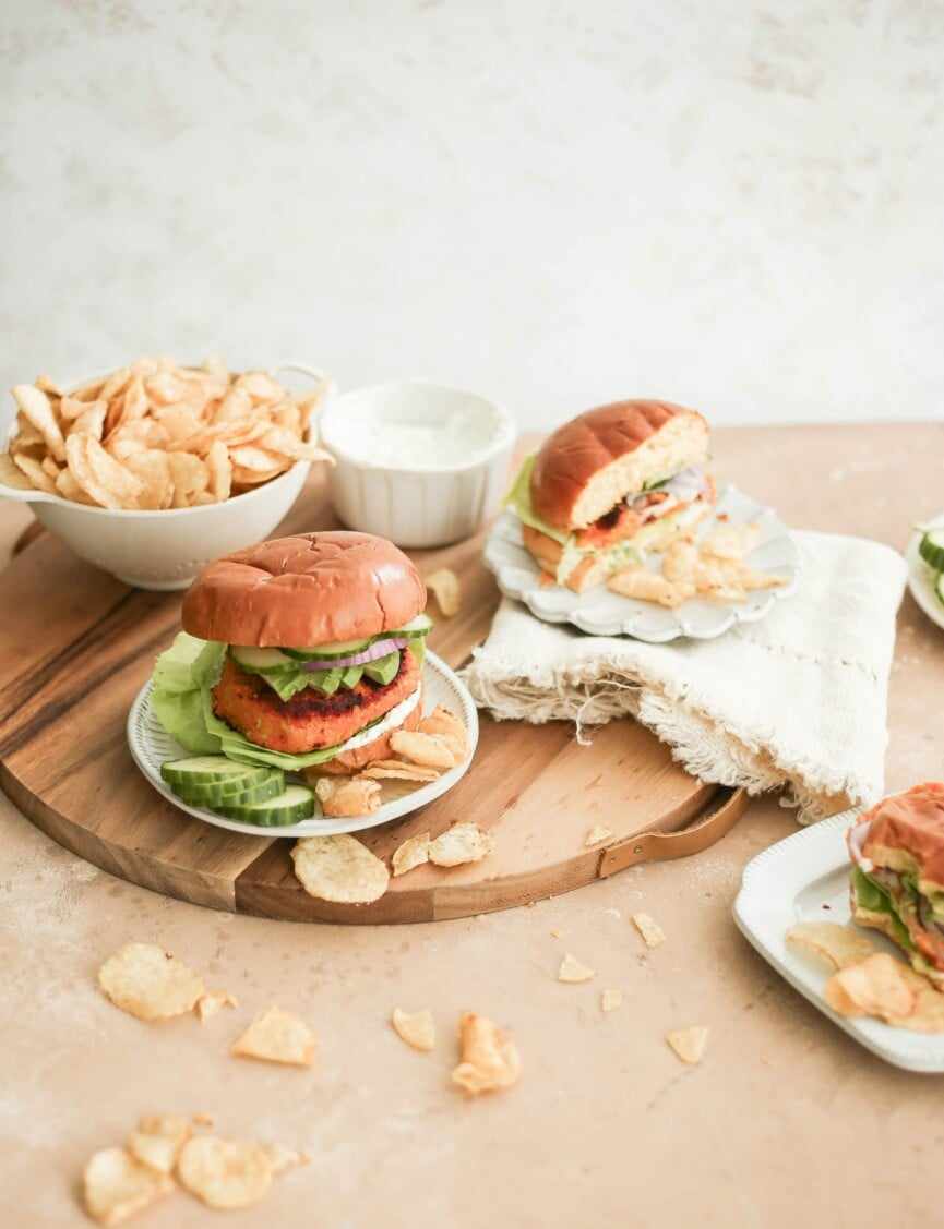 sweet potato falafel burgers_plant-based protein