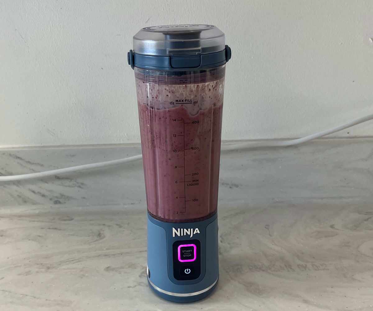 A finished protein shake