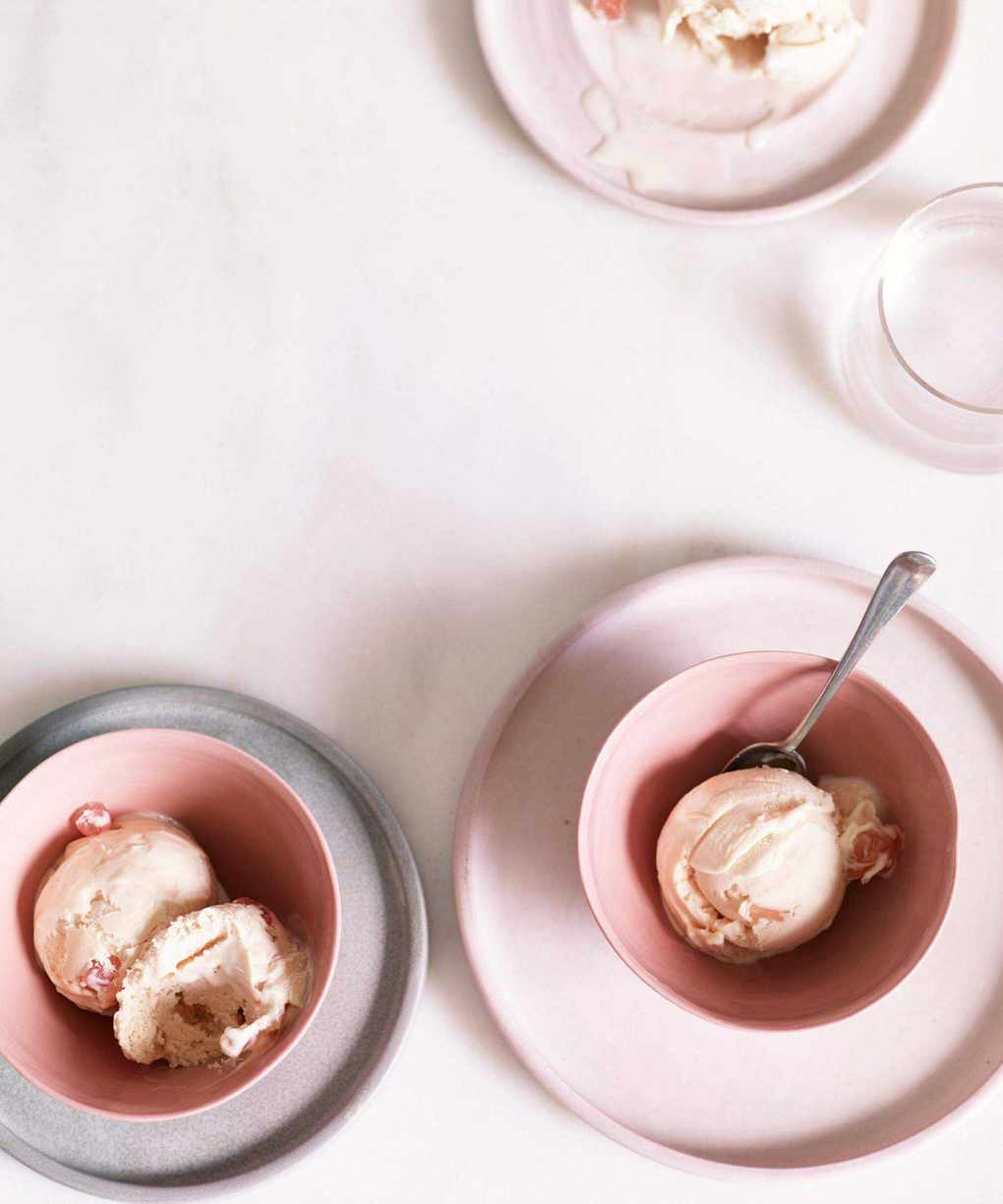 Turkish Delight and rose ice cream