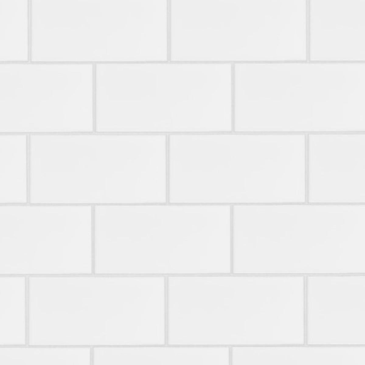 White subway tiles