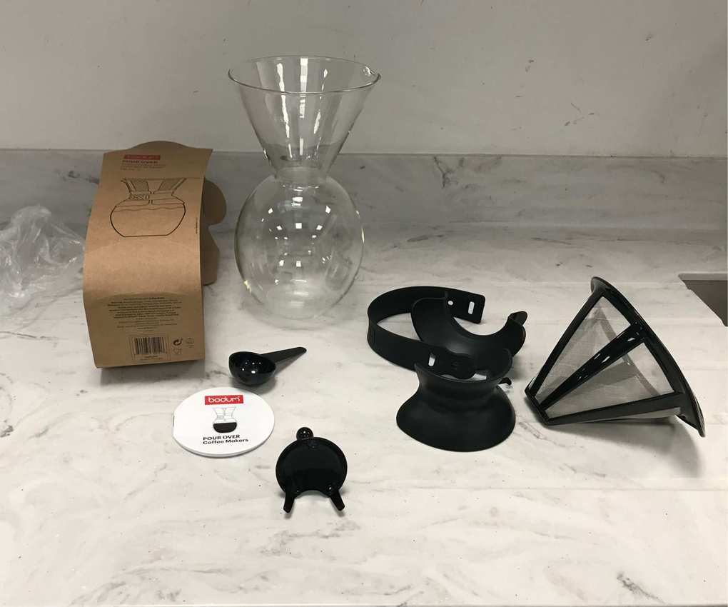 Bodum Pour-Over in parts