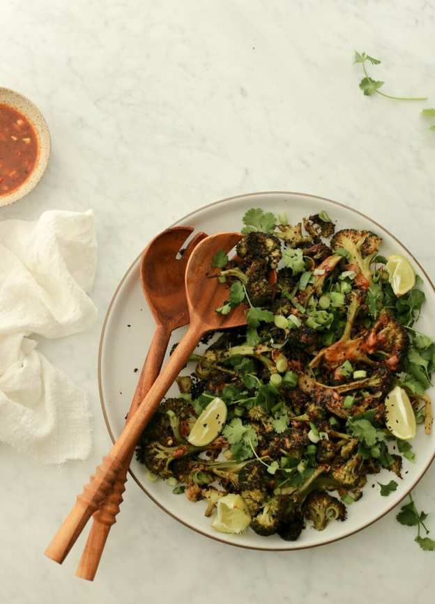 Crispy Sweet and Spicy Roasted Broccoli