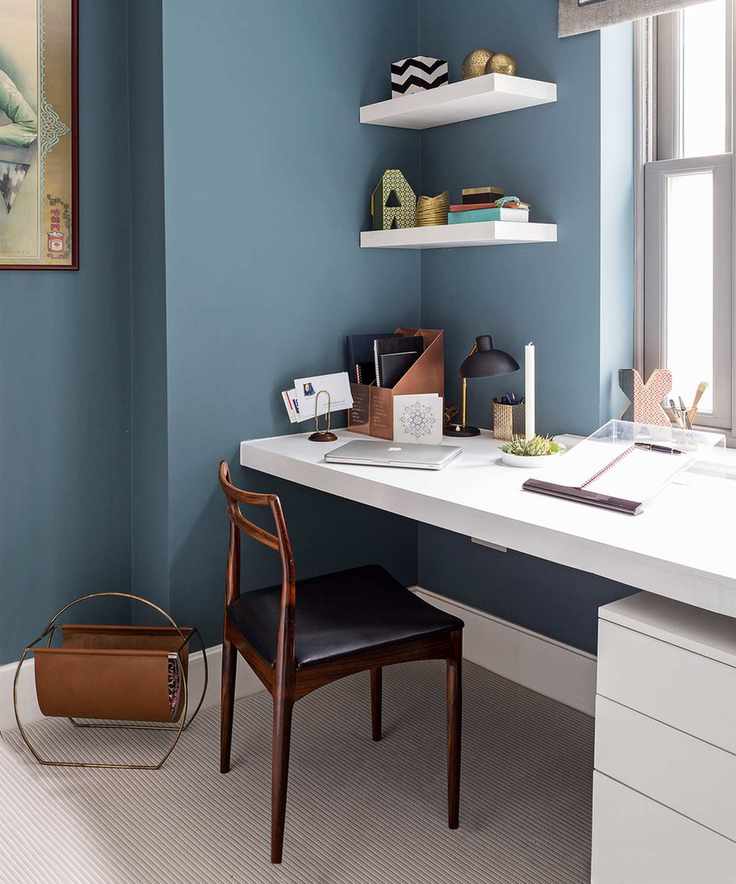 home office with desk and chair