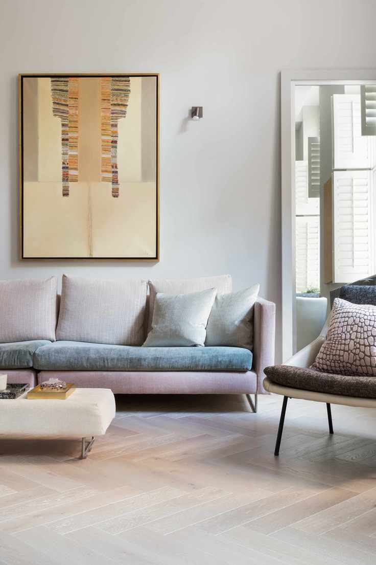 Oak Parquet 'Silver White' Oiled flooring by The Natural Wood Floor Company