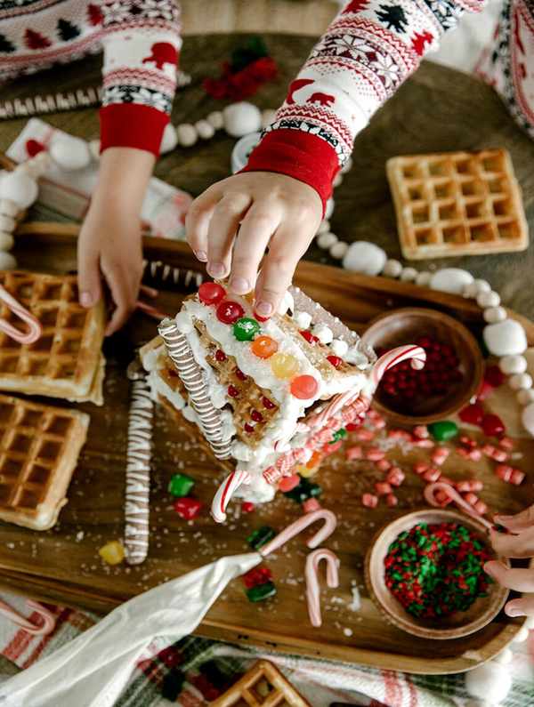 Waffle Gingerbread Fun