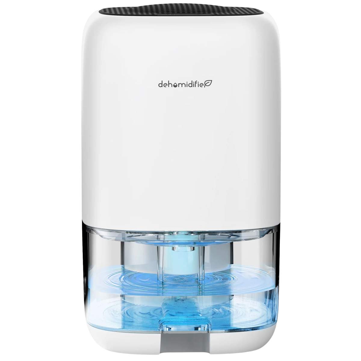 White dehumidifier filled with water