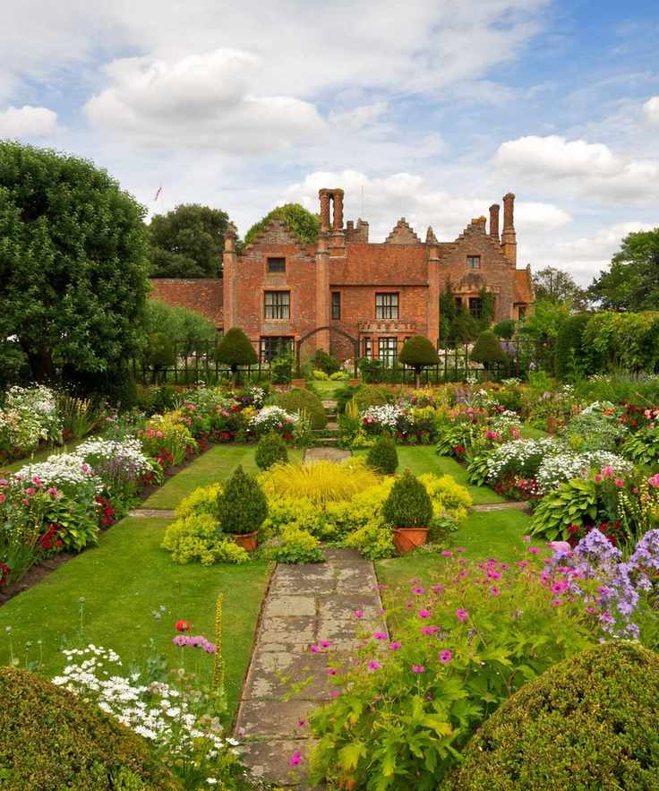 Manor house with formal garden