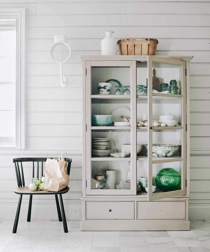 Nautical-themed glass-fronted dresser
