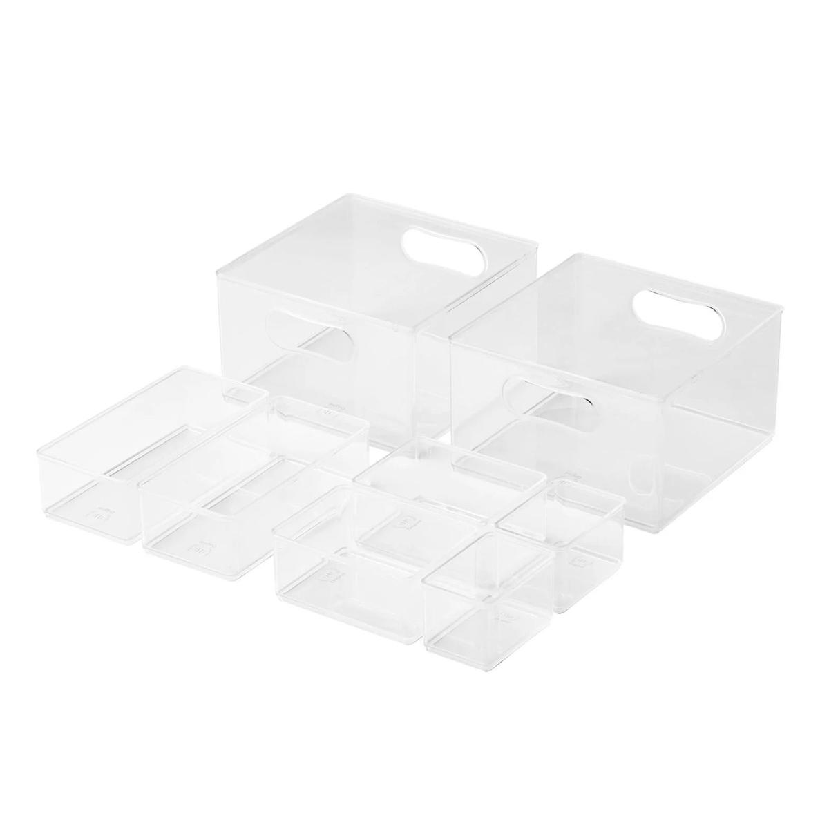 The Home Edit 8 Piece Multipurpose Edit, Plastic Storage Organizing System