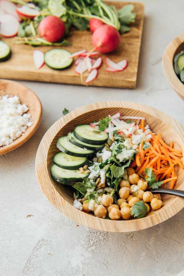 Mexican Chopped Salad Recipe with Honey-Shallot Dressing