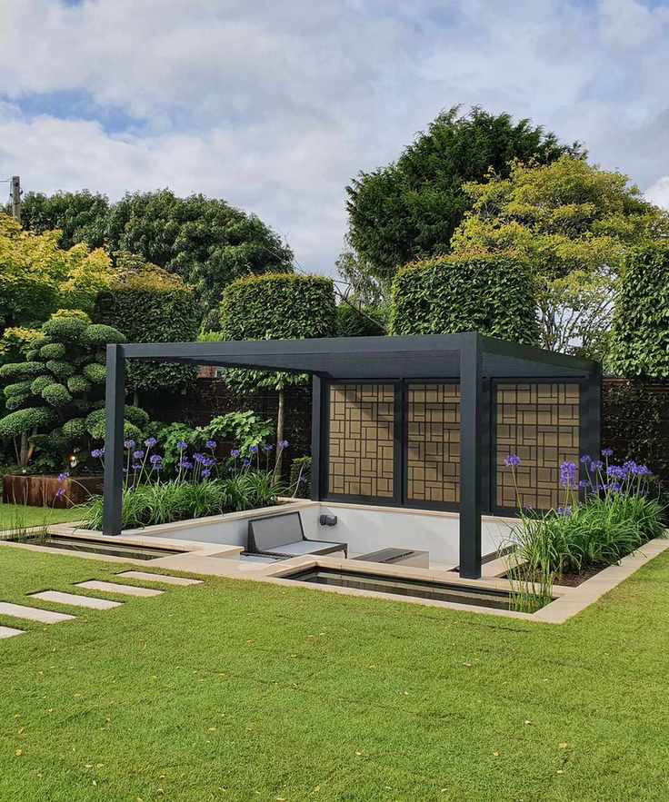 Designing a pergola - Pergola seating area by Kate Gould