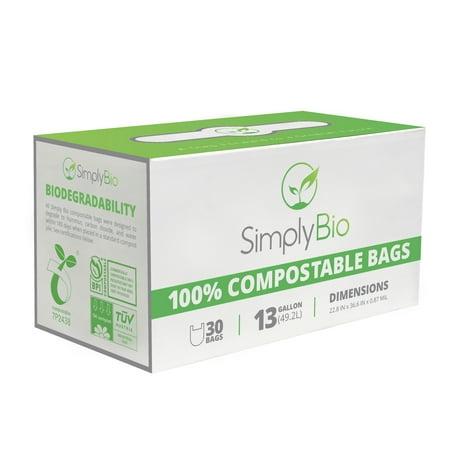 13 Gal. Eco-Friendly Biodegradable Compostable Trash Bags